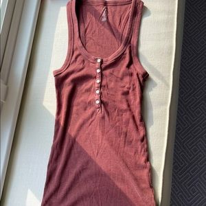 Red Aerie Tank Top